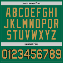 Загрузить изображение в средство просмотра галереи, Custom Kelly Green Old Gold-Black Authentic Throwback Baseball Jersey
