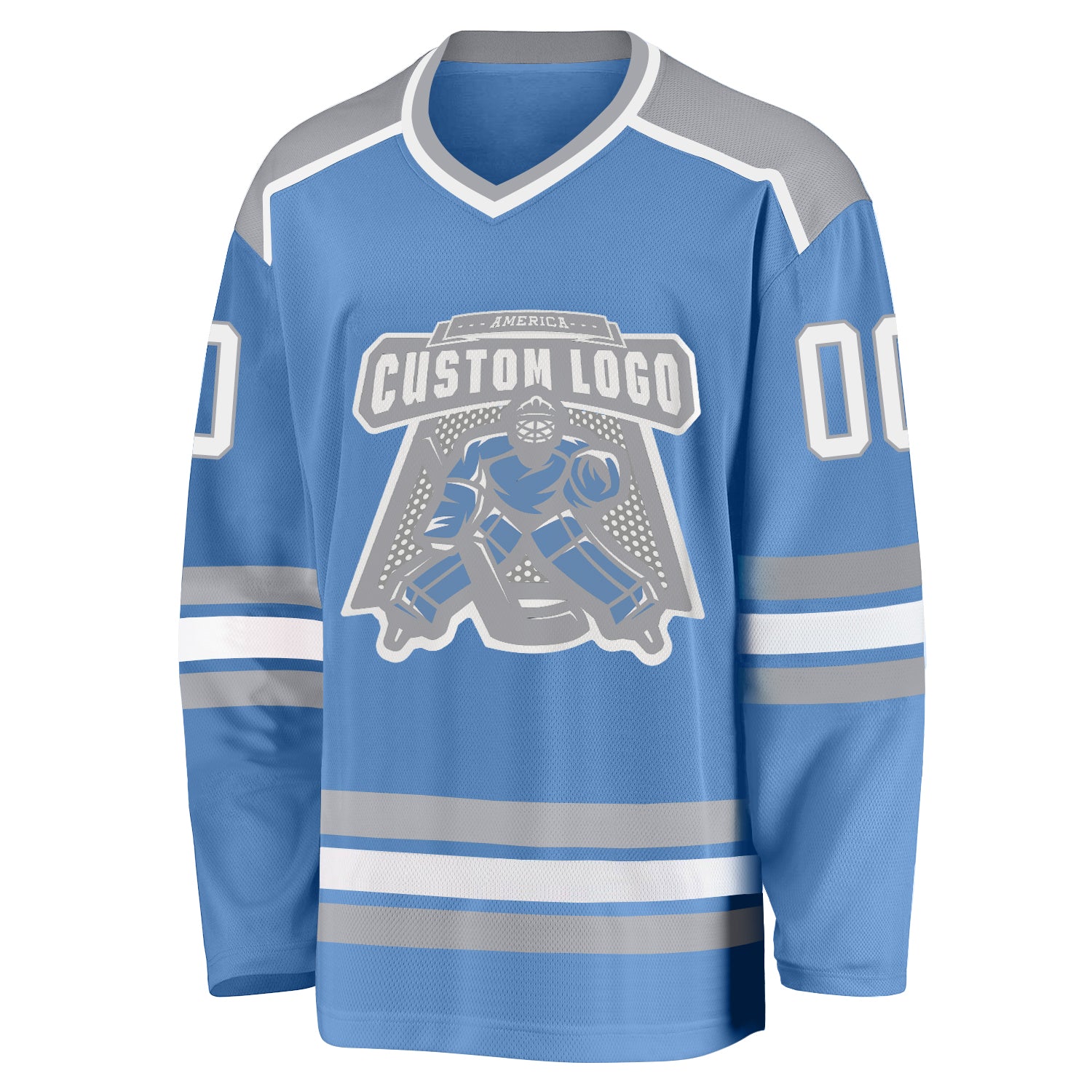 Cheap Custom Light Blue Kelly Green-White Hockey Jersey Free Shipping –  CustomJerseysPro