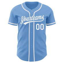 Charger l&#39;image dans la galerie, Custom Light Blue White Authentic Baseball Jersey
