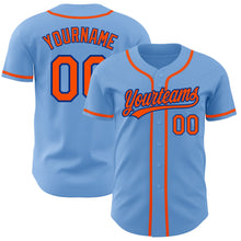 Charger l&#39;image dans la galerie, Custom Light Blue Orange-Royal Authentic Baseball Jersey
