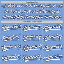 Charger l&#39;image dans la galerie, Custom Light Blue White-Navy Authentic Baseball Jersey

