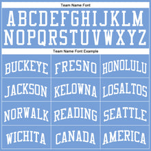 Загрузить изображение в средство просмотра галереи, Custom Light Blue White Pinstripe White Authentic Basketball Jersey
