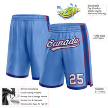 Load image into Gallery viewer, Custom Light Blue White Royal-Red Authentic Basketball Shorts
