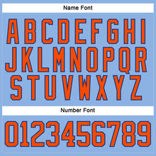 Load image into Gallery viewer, Custom Light Blue Orange-Royal Hockey Lace Neck Jersey
