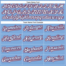 Charger l&#39;image dans la galerie, Custom Light Blue White Royal-Red Authentic Baseball Jersey

