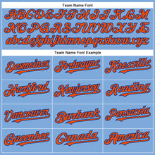 Загрузить изображение в средство просмотра галереи, Custom Light Blue Orange-Royal Authentic Baseball Jersey
