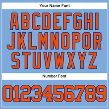 Загрузить изображение в средство просмотра галереи, Custom Light Blue Orange-Royal Authentic Baseball Jersey
