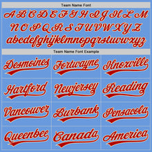 Charger l&#39;image dans la galerie, Custom Light Blue Red-Cream Authentic Throwback Baseball Jersey
