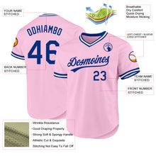 Laden Sie das Bild in den Galerie-Viewer, Custom Light Pink Royal-White Authentic Throwback Baseball Jersey
