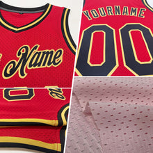 Load image into Gallery viewer, Custom Light Pink Navy-White Authentic Throwback Basketball Jersey
