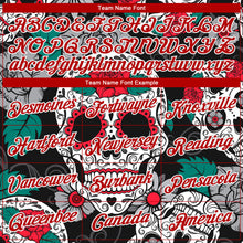 Laden Sie das Bild in den Galerie-Viewer, Custom Graffiti Pattern White-Red Skull Fashion 3D Long Sleeve Performance T-Shirt
