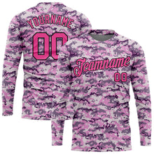 Charger l&#39;image dans la galerie, Custom Camo Pink-Black Salute To Service Long Sleeve Performance T-Shirt
