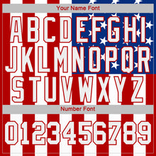 Charger l&#39;image dans la galerie, Custom White White Red-Royal American Flag Fashion 3D Long Sleeve Performance T-Shirt
