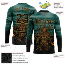 Laden Sie das Bild in den Galerie-Viewer, Custom 3D Pattern Halloween Trick Treat Horror Night Long Sleeve Performance T-Shirt
