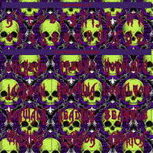 Load image into Gallery viewer, Custom 3D Pattern Halloween Skulls Long Sleeve Performance T-Shirt
