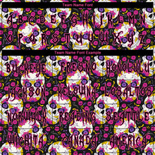 Laden Sie das Bild in den Galerie-Viewer, Custom 3D Pattern Halloween Skulls With Floral Long Sleeve Performance T-Shirt
