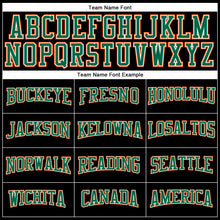 Laden Sie das Bild in den Galerie-Viewer, Custom Black Orange Kelly Green-White Long Sleeve Performance T-Shirt
