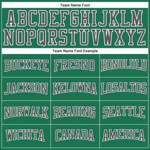 Custom Kelly Green Steel Gray-White Long Sleeve Performance Salute To Service T-Shirt