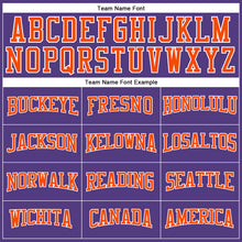 Laden Sie das Bild in den Galerie-Viewer, Custom Purple Orange-White Long Sleeve Performance T-Shirt
