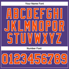 Laden Sie das Bild in den Galerie-Viewer, Custom Purple Orange-White Long Sleeve Performance T-Shirt

