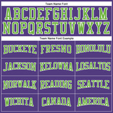 Laden Sie das Bild in den Galerie-Viewer, Custom Purple Neon Green-White Long Sleeve Performance T-Shirt
