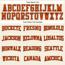 Charger l&#39;image dans la galerie, Custom Cream Orange-Black Long Sleeve Performance T-Shirt
