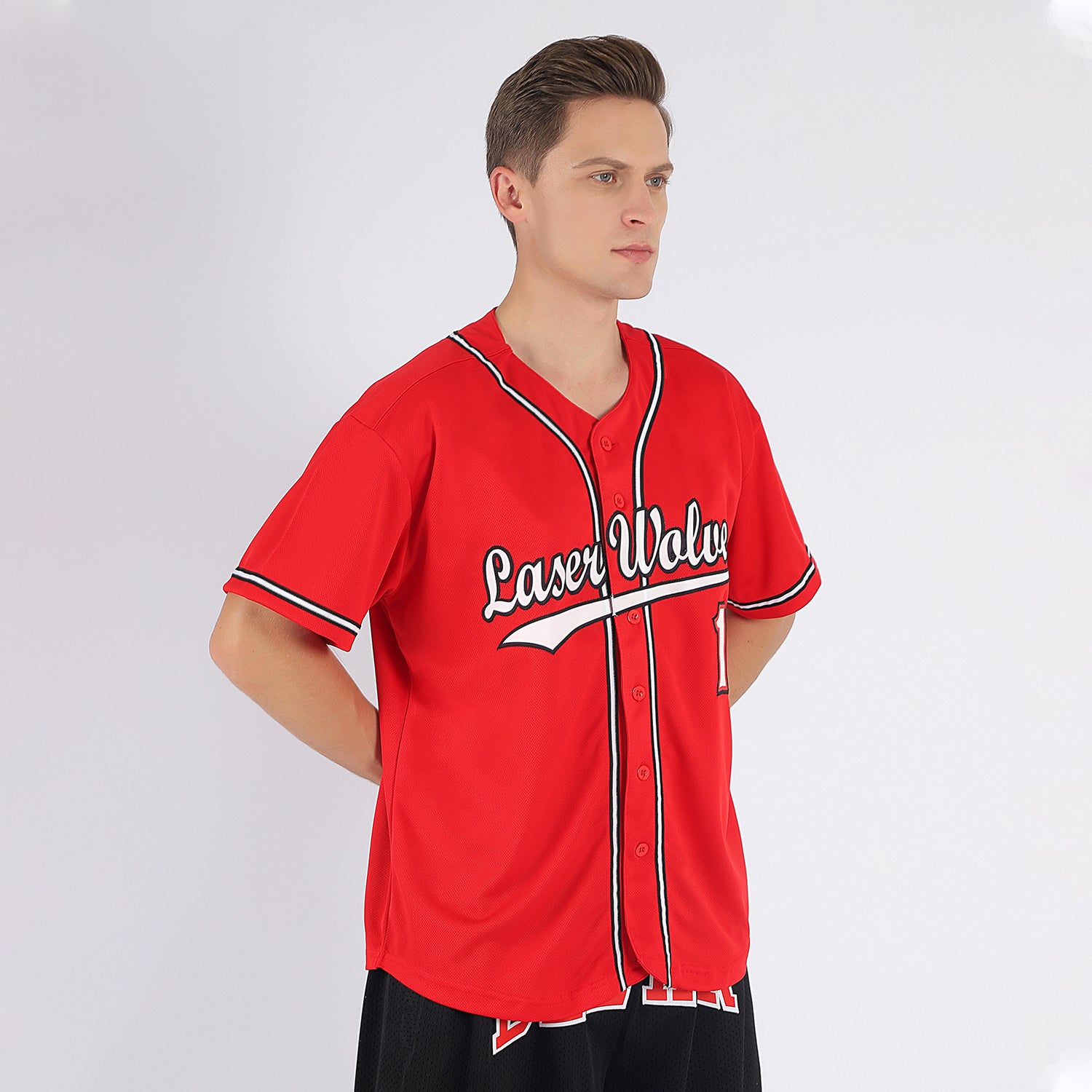Blank Black Baseball Jersey  Custom baseball jersey, Baseball jerseys,  Reds baseball