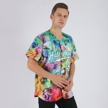 Load image into Gallery viewer, Custom Scratch Graffiti Pattern White-Kelly Green 3D Authentic Baseball Jersey
