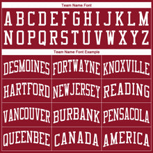 Laden Sie das Bild in den Galerie-Viewer, Custom Maroon White Round Neck Basketball Jersey
