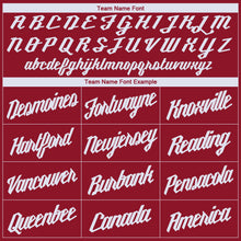 Laden Sie das Bild in den Galerie-Viewer, Custom Maroon White Round Neck Basketball Jersey
