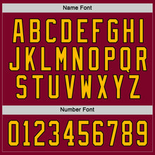 Charger l&#39;image dans la galerie, Custom Maroon Gold-Black Hockey Jersey
