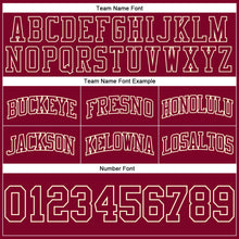 Laden Sie das Bild in den Galerie-Viewer, Custom Maroon Maroon-Cream Authentic Throwback Basketball Shorts
