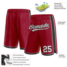 Load image into Gallery viewer, Custom Maroon White-Black Authentic Basketball Shorts
