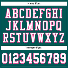Load image into Gallery viewer, Custom Midnight Green White-Pink Mesh Authentic Football Jersey
