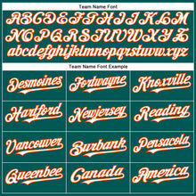 Load image into Gallery viewer, Custom Midnight Green White-Orange Authentic Baseball Jersey
