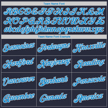 Load image into Gallery viewer, Custom Navy Gray-Blue Authentic Throwback Basketball Jersey

