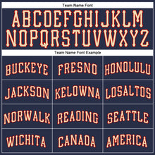 Load image into Gallery viewer, Custom Navy Cream-Red Authentic Sleeveless Baseball Jersey
