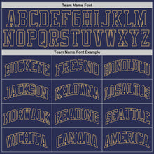 Загрузить изображение в средство просмотра галереи, Custom Navy Navy-Old Gold Authentic Throwback Basketball Jersey
