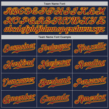 Load image into Gallery viewer, Custom Navy Crimson-Gold Authentic Baseball Jersey
