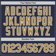 Charger l&#39;image dans la galerie, Custom Navy Old Gold-White Performance T-Shirt
