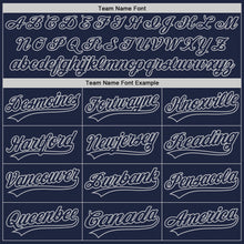 Load image into Gallery viewer, Custom Navy Navy-Gray Authentic Baseball Jersey
