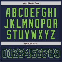 Load image into Gallery viewer, Custom Navy Navy-Neon Green Authentic Baseball Jersey
