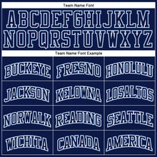 Загрузить изображение в средство просмотра галереи, Custom Navy Navy-Light Blue Authentic Throwback Basketball Jersey
