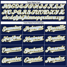 Charger l&#39;image dans la galerie, Custom Navy White Yellow-Light Blue Authentic Baseball Jersey
