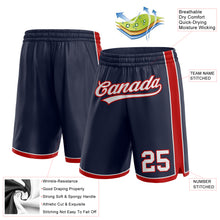 Laden Sie das Bild in den Galerie-Viewer, Custom Navy White-Red Authentic Basketball Shorts

