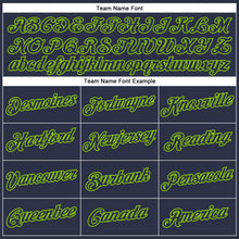 Charger l&#39;image dans la galerie, Custom Navy Neon Green Performance T-Shirt
