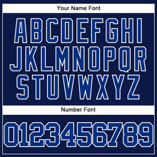 Load image into Gallery viewer, Custom Navy Royal-White Authentic Baseball Jersey
