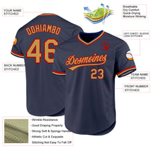 Laden Sie das Bild in den Galerie-Viewer, Custom Navy Old Gold-Red Authentic Throwback Baseball Jersey
