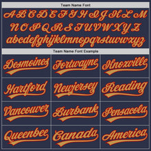 Laden Sie das Bild in den Galerie-Viewer, Custom Navy Old Gold-Red Authentic Throwback Baseball Jersey
