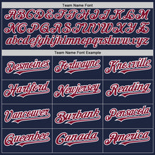 Загрузить изображение в средство просмотра галереи, Custom Navy Maroon-White Authentic Baseball Jersey
